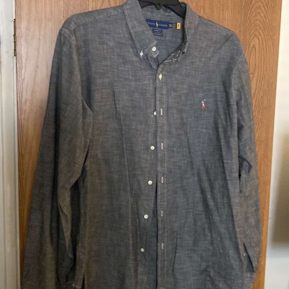 Dark gray, Ralph Lauren a casual button down shirt